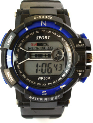 

VITREND ™ C-Shock Water Resist-Cold Back Light-Stander Display -002-Sports Digital New Watch - For Men
