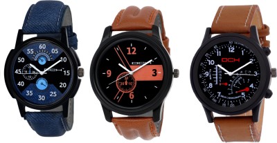 DCH Stylish Combo Pack of 3 Watch  - For Men   Watches  (DCH)