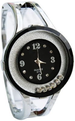Addic Rolling Diamonds Black Dial Watch  - For Women   Watches  (Addic)