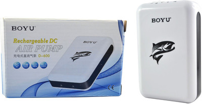 

BOYU Rechargeable DC Air Pump D-600 | Power: 1W (DC: 5V | Pressure: 0.01MPa) | Air Aquarium Pump(0 cm)