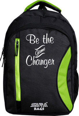 

SARA BAGS LL123 25 L Backpack(Black), Black;green