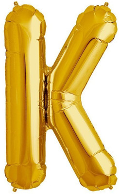 

Shop Online Solid Foil Balloon-30 Inch Alphabet Golden (K) Balloon(Gold, Pack of 1)