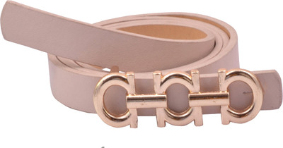 

Antiformal Women Casual, Party, Formal, Evening Beige Artificial Leather Belt
