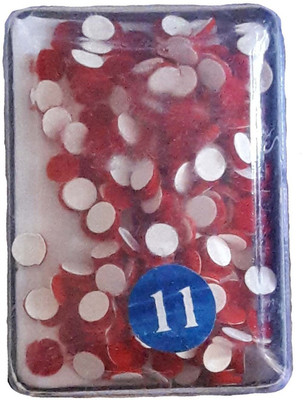 

Apex binr11 Women And Girls Red Bindis(Round Shape)