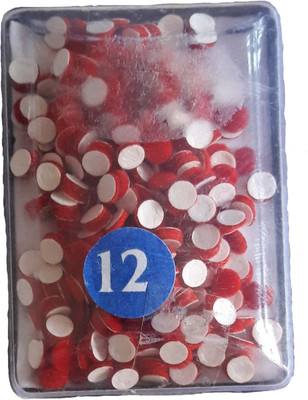 

Apex Red-Color Round Shape Bindi For Girls And Women For Forehead (SIZE-12) Women And Girls Red Bindis(Round Shape)