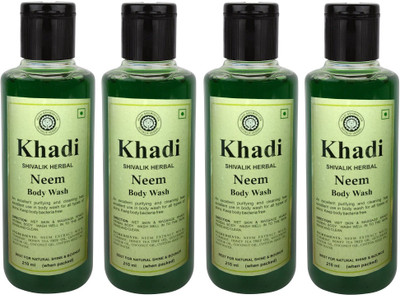 

Khadi shivalik herbal Neem Body Wash(840 ml, Pack of 4)