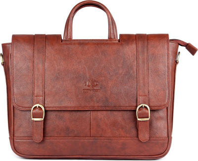 

The Clownfish Urban series Medium Briefcase - For Men & Women(Cinnamon)