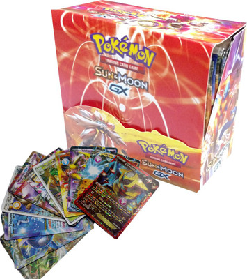 

AncientKart Pokemon Sun & Moon Booster Box with Shinning EX GX cards(Multicolor)