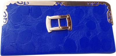 

Haryana Craft Casual Blue Clutch