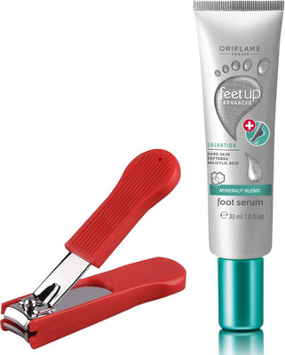 

Oriflame Sweden Feet Up Advance Salvation Foot Serum 30ml ( 33030 ) With Nail Cutter(Set of 2)