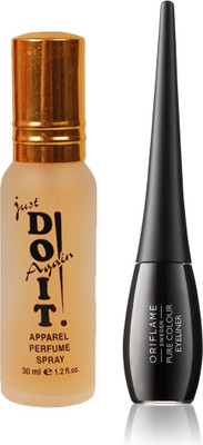 

Oriflame Sweden Pure Colour Eyeliner - Black (30792) With Just Doit Parfume 30ml(Set of 2)