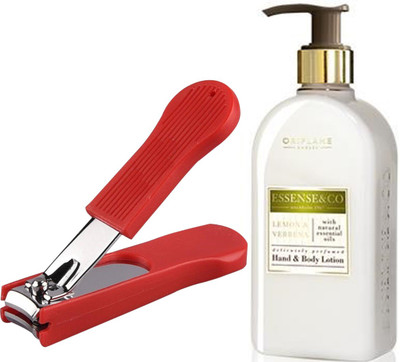 

Oriflame Sweden Essense&Co. Lemon & Verbena Hand & Body Lotion 300ml ( 31851 ) With Nail Cutter(Set of 2)