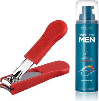 

Oriflame Sweden North for Men Unlimited Shaving Foam 200ml ( 33161 ) With Nail Cutter(Set of 2)