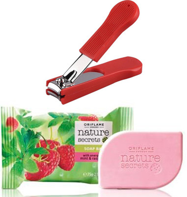 

Oriflame Sweden Nature Secrets Soap Bar with Energising Mint & Raspberry 75g (22668) With Nail Cutter(Set of 2)