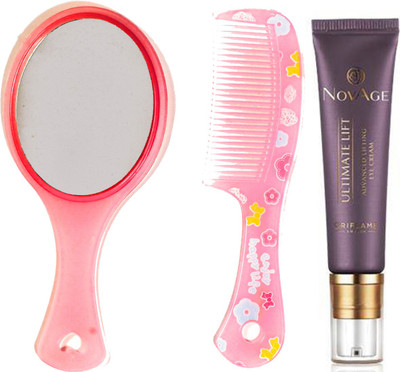 

Oriflame Sweden NovAge Ultimate Lift Advanced Lifting Eye Cream 15ml (31542) With Mirror Comb Set(Set of 3)