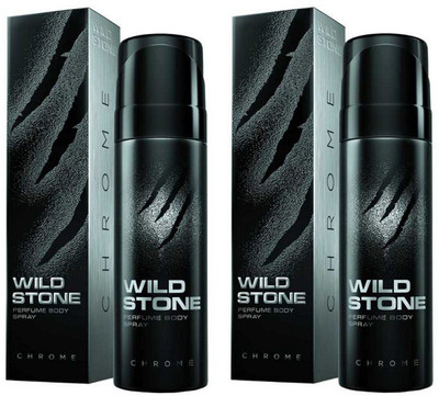 

Wild Stone Code Chrome Perfume Body Spray Pack of 2 Combo (120ML each) Perfume Body Spray - For Men(240 ml, Pack of 2)