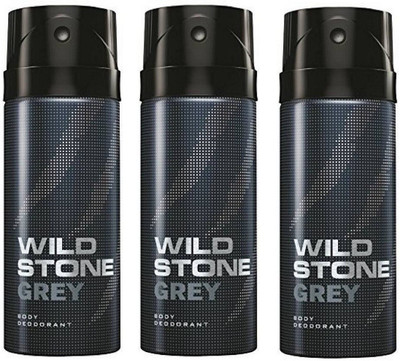 

Wild Stone Grey Deodorant Spray Pack of 3 Combo (150ML each) Deodorant Spray - For Men(450 ml, Pack of 3)