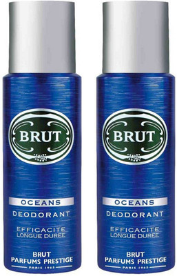 

Brut Ocean Deodorant Spray Pack of 2 Combo (200ML each) Deodorant Spray - For Men(400 ml, Pack of 2)
