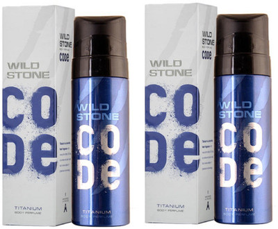 

Wild Stone Code Titanium Perfume Body Spray Pack of 2 Combo (120ML each) Perfume Body Spray - For Men(240 ml, Pack of 2)