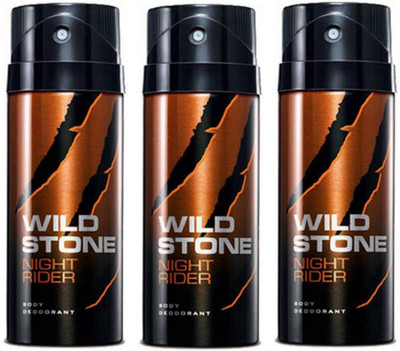 

Wild Stone Night Rider Deodorant Spray Pack of 3 Combo (150ML each) Deodorant Spray - For Men(450 ml, Pack of 3)