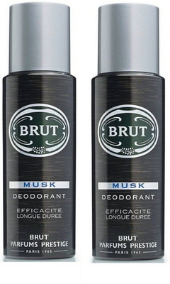 

Brut Musk Deodorant Spray Pack of 2 Combo (200ML each) Deodorant Spray - For Men(400 ml, Pack of 2)