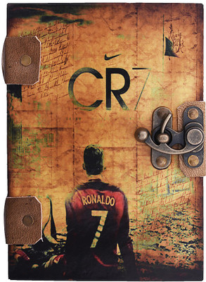 

Craft Club Regular Diary(handmade 100% recycled cotton paper dairy in football theme, Multicolor)