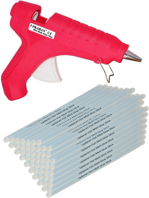 

Upkaran 110-240V 40W Heating Hot Glue Gun TRIGGER ART CRAFT REPAIR TOOLS With 50PCS STICKS Standard Temperature Corded Glue Gun(11 mm)