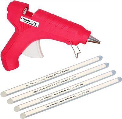 

Upkaran Standard Size Hot Melt Glue Sticks 4 and 40W Glue Gun Combo Standard Temperature Corded Glue Gun(11 mm)
