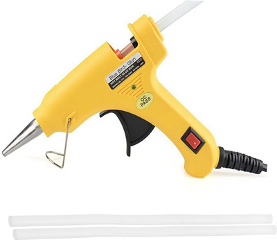 

OKASTA | 20 Watt MINI | HIGH QUALITY |Leak Proof|With 10 STICK Heavy Hot Melt Glue Gun (Multi Color ) For Quick Repairs, Paper & Cloth High-Tech Professional Electronic Standard Temperature Corded Glue Gun(7 mm)