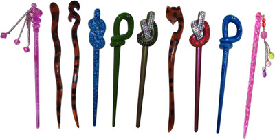 

GUPPI combo of juda sticks Hair Accessory Set(Multicolor)