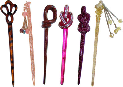 

MEHAY combo of juda sticks Hair Accessory Set(Multicolor)