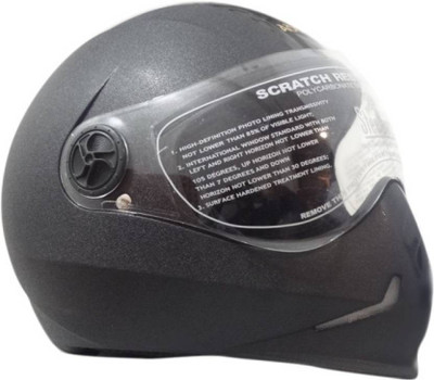 Steelbird Steel bird Adonis Dashing Motorbikes Black Motorbike Helmet(Black) available at flipkart for Rs.815