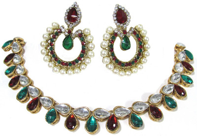 SHREE MAULI CREATION Alloy Multicolor Jewellery Set(Pack of 1)