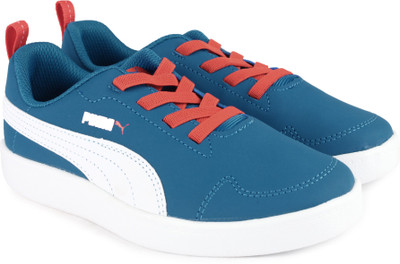 

Puma Boys & Girls Lace Sneakers(Blue, Mykonos blue-puma white