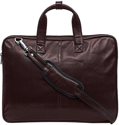 

Gentleman 14 inch Laptop Messenger Bag(Black), Brown