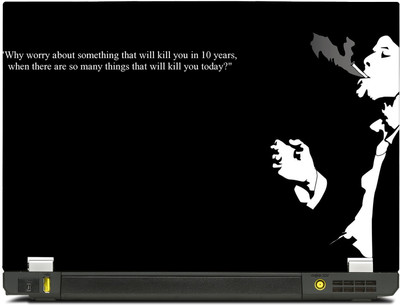 

SkinShack New 3D Why worry about Something that will kill you in 10 years - Quote (10.1 inch) Vinyl Laptop Decal 10.1