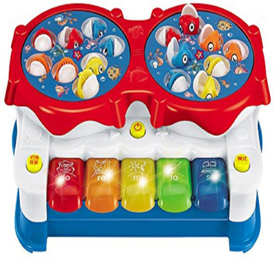 

Saluja trunk house GOGO Fishing game piano(Multicolor)