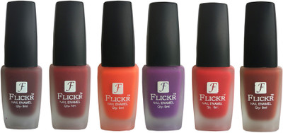 

Flickr VELVET MATTE NAIL POLISH Maroon,Reddish Maroon,Orange,Purple,Red,Nude(Pack of 6)