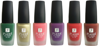 

Flickr VELVET MATTE NAIL POLISH Green,Peach,Purple,Red,Nude,Brown(Pack of 6)
