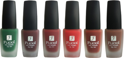 

Flickr VELVET MATTE NAIL POLISH Green,Maroon,Reddish Maroon,Red,Nude,Brown(Pack of 6)