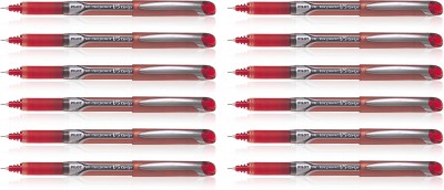 PILOT Hi-tecpoint V5 Grip Roller Ball Pen(Pack of 12, Ink Color - Red)