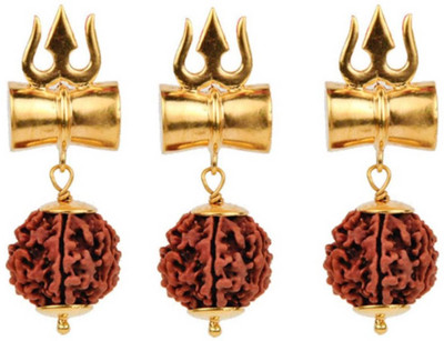 S.Blaze Combo of 3 Amazing 8 Mukhi/Faced Rudraksha Pendant, Indonesia/ Java Originated, (Bead Size: 10-14mm) With Silver Coated Capping | 100% Original & Natural Rudrakash | Wood Pendant Yellow Gold Beads Wood Pendant pack of 3 Yellow Gold Beads Wood Pendant available at flipkart for Rs.501