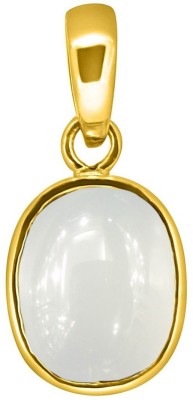 TEJVIJ AND SONS 4.25 Ratti Moonstone Pendent Ashthadhatu with Gold Plated For Men & Women… Gold-plated Moonstone Metal Pendant