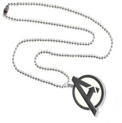 Men Style Alphabet A Locket With Chain Sterling Silver Zinc, Alloy Pendant Set available at flipkart for Rs.249