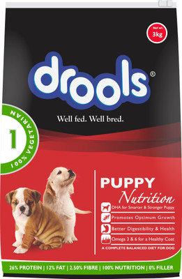 

Drools Puppy 100% Vegetable 3 kg Dry Dog Food