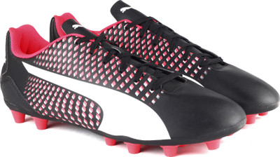 

Puma Adreno III AG Football Shoes For Men(Black, Puma black-puma white-bright plasma