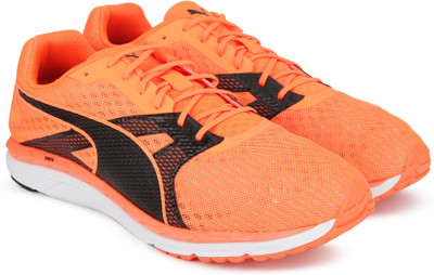 Puma Speed 300 IGNITE 2 Running Shoes For Men(Orange, Black, Shocking orange-puma black
