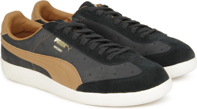 

Puma Madrid Tanned Sneakers For Men(Black, Puma black-almond-marshmallow-