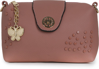 

Butterflies Women Casual Beige PU Sling Bag