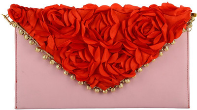 

Tooba Handicraft Women Evening/Party Red, Pink Leatherette Sling Bag, Pink;red